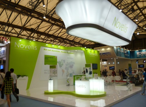 綠色環(huán)保展臺(tái)搭建效果圖